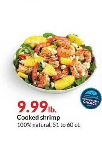 Hy-Vee Cooked shrimp offer