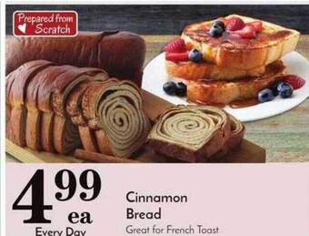 Pavilions Cinnamon bread offer