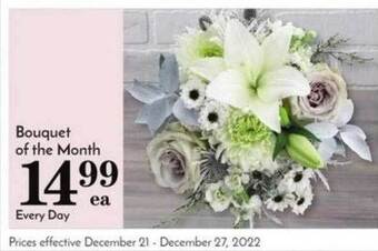 Pavilions Bouquet of the month offer