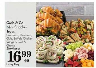Pavilions Grab & go mini snacker trays offer