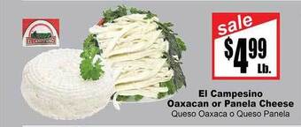 Rancho Markets El campesino oaxacan or panela cheese offer