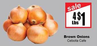 Rancho Markets Brown onions offer