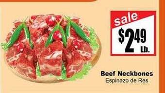 Rancho Markets Beef neckbones offer