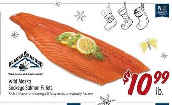 Sprouts Farmers Market Wild alaska sockeye salmon fillets offer