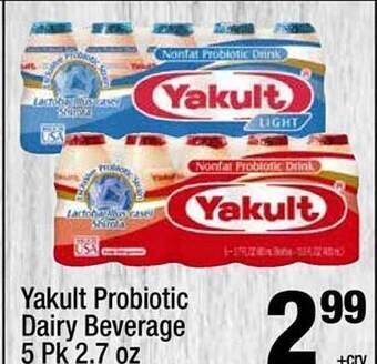 Super King Markets Yakult probiotic dairy beverage offer