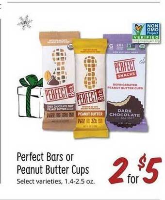 Sprouts Farmers Market Perfect bars or peanut butter cups offer