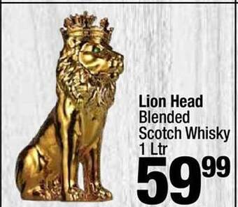Super King Markets Lion head blended scotch whisky offer