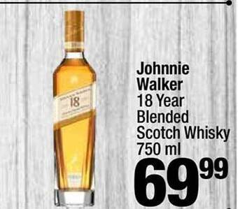 Super King Markets Johnnie walker 18 year blended scotch whisky offer