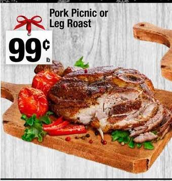 Super King Markets Pork picnic or leg roast offer