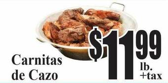 Baja Ranch Carnitas de cazo offer