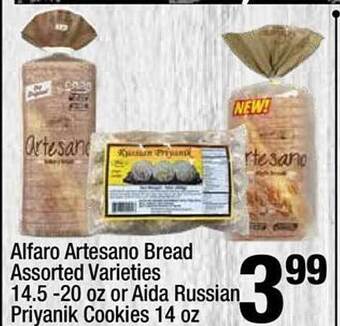 Super King Markets Alfaro artesano bread or aida russian priyanik cookies offer