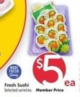 Safeway Fresh Sushi offer