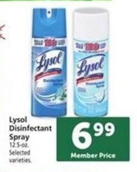 Safeway Lysol Disinfecting Spray 12.5 oz. offer