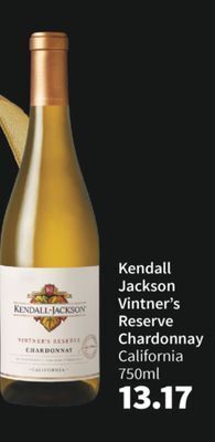 Total Wine Kendall jackson vintner's reserve chardonnay offer