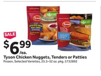Stop&Shop Tyson chicken nuggets, tenders or patties offer