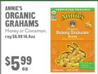 New Seasons Market Annie's organic grahams offer
