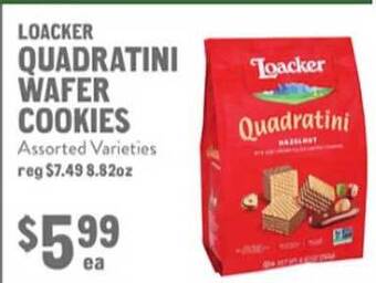New Seasons Market Loacker quadratini wafer cookies offer