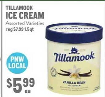 New Seasons Market Tillamook ice cream offer