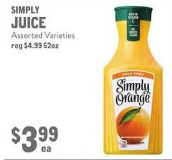 New Seasons Market Simply juice offer
