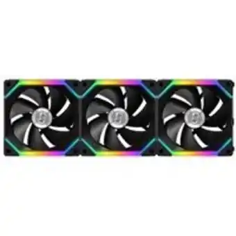 Micro Center Uni fan sl120 fluid dynamic bearing 120mm case fan w/ controller - 3 pack black offer