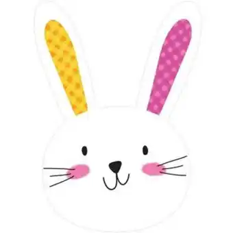 Party City Easter bunny cardstock cutout, 6in x 8.3in offer