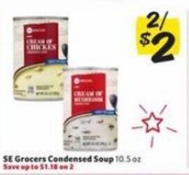 Winn Dixie SE Grocers Condensed Soup 10.5 oz. offer
