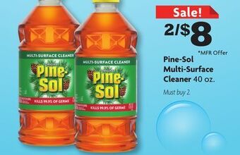 Family Dollar Pine-sol multi-surface cleaner offer