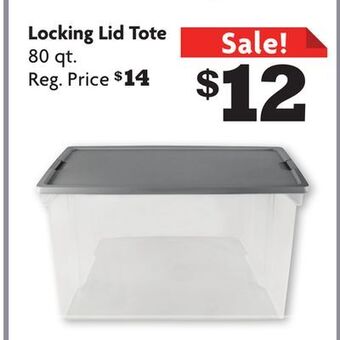 Family Dollar Locking lid tote offer