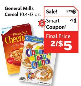 Family Dollar General mills cereal offer