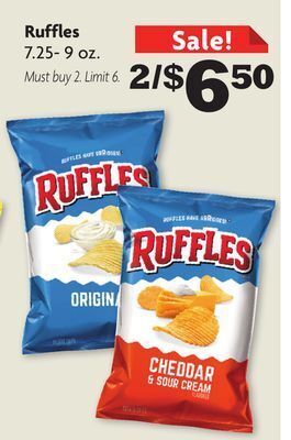 Family Dollar Ruffles offer