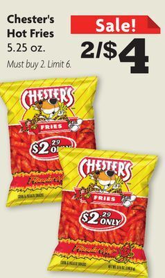 Family Dollar Chester's hot fries offer