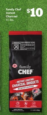 Family Dollar Family chef instant charcoal offer