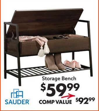 Big Lots Storage bench offer