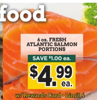 Dearborn Market Fresh atlantic salmon portions offer