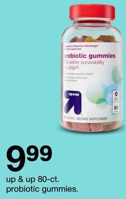 Target Up & up 80 - ct. probiotic gummies. offer