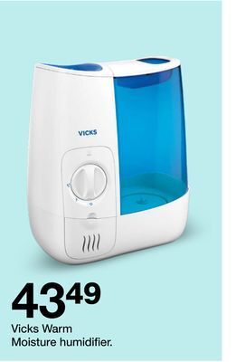Target Vicks warm moisture humidifier offer