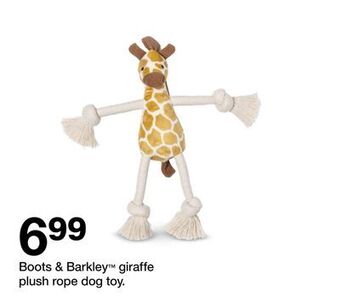 Target Boots & barkley™ giraffe plush rope dog toy offer