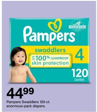 Target Pampers swaddlers 120-ct. enormous-pack diapers offer