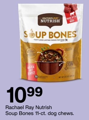 Target Rachael ray nutrish soup bones 11-ct. dog chews offer