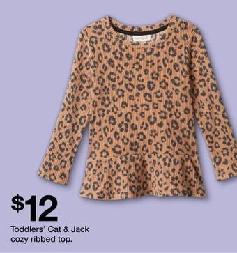 Target Toddlers' cat & jack cozy ribbed top offer