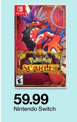 Target Pokemon scarlet nintendo switch offer