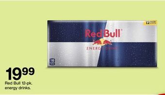 Target Red bull 12-pk. energy drinks offer
