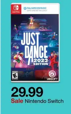 Target Just dance nintendo switch offer