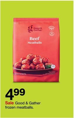 Target Good & gather frozen meatballs offer