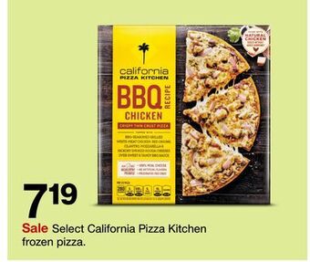 Target Select california pizza kitchen frozen pizza offer
