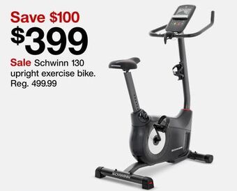 Target Schwinn 130 upright exercise bike offer