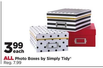 Michaels All photo boxes by simply tidy® offer
