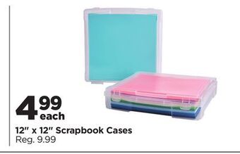 Michaels 12" x 12" scrapbook cases offer