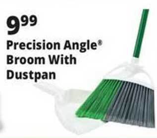 Ocean State Job Lot Precision angle broom with dustpan offer