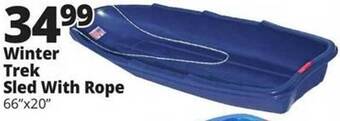Ocean State Job Lot Winter trek sled with rope offer